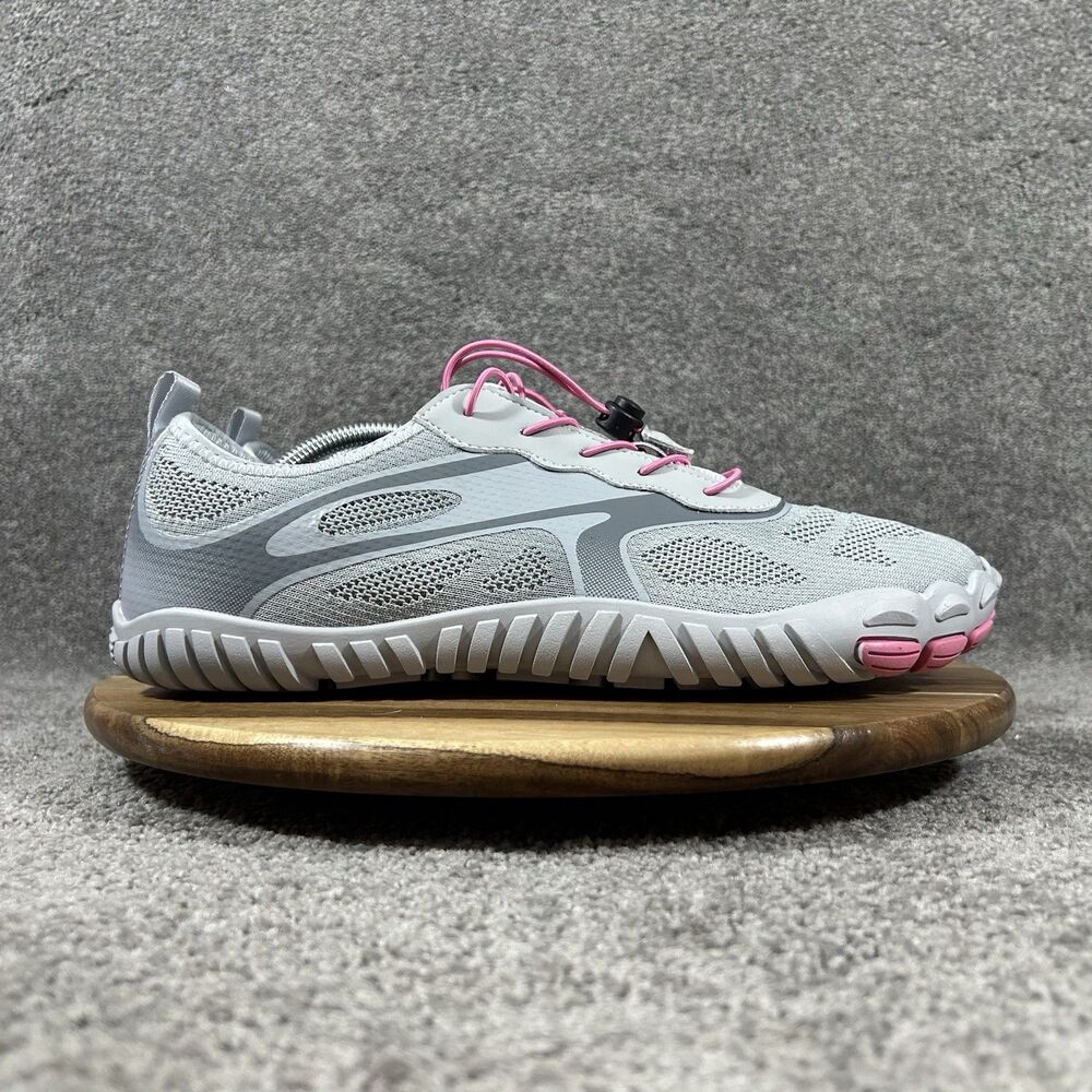 Hobibear Minimalist Barefoot Mens Size 12 Gray Pink Athletic Running Shoes New